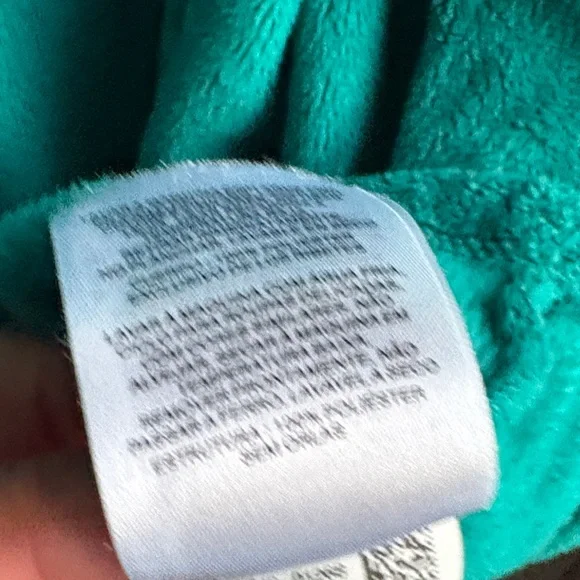 Columbia Teal Hooded Fleece Teddy Jacket Zip up Hoodie sz M for Spring Warmth! - Picture 10 of 11